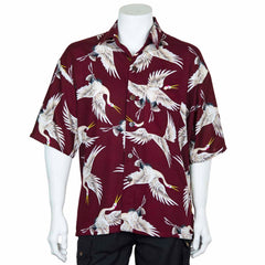 Crane Print Shirt-Shirts-Siesta Crafts