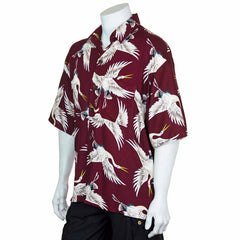 Crane Print Shirt-Shirts-Siesta Crafts