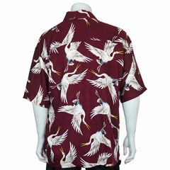 Crane Print Shirt-Shirts-Siesta Crafts