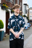 Crane Print Shirt-Shirts-Siesta Crafts