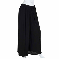 Ultra Wide Leg Crinkle Trousers Plain-Trousers-Siesta Crafts