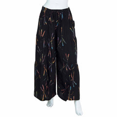 Flamenco Style Wide Trousers - Dragonfly Batik-Trousers-Siesta Crafts