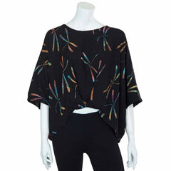 Butterfly Pleat Top - Dragonfly Batik-Tops-Siesta Crafts