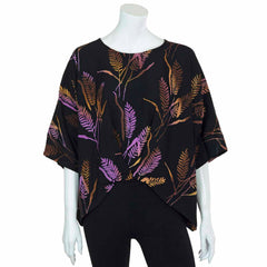 Butterfly Pleat Top - Wheat Batik-Tops-Siesta Crafts