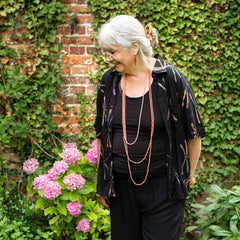 Turn Up Sleeve Shirt - Dragonfly Batik-Shirts-Siesta Crafts