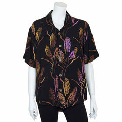 Turn Up Sleeve Shirt - Wheat Batik-Shirts-Siesta Crafts