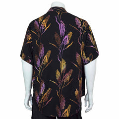 Turn Up Sleeve Shirt - Wheat Batik-Shirts-Siesta Crafts