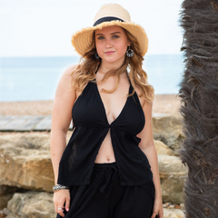 Crinkle Split Top