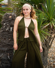 Crinkle Split Top-Tops-Siesta Crafts