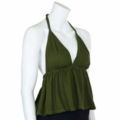 Crinkle Halter Hanky Top-Tops-Siesta Crafts