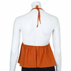 Crinkle Halter Hanky Top-Tops-Siesta Crafts