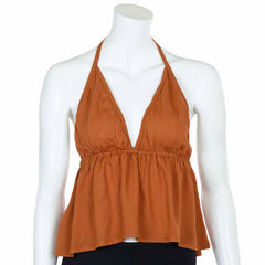 Crinkle Halter Hanky Top-Tops-Siesta Crafts