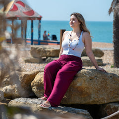 Agung Loose Leg Trousers-Trousers-Siesta Crafts