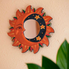Small Sun and Moon Mirror-Home Décor-Siesta Crafts