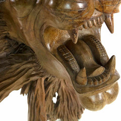 Carved Lion Head In Roots-Ornaments & Figurines-Siesta Crafts