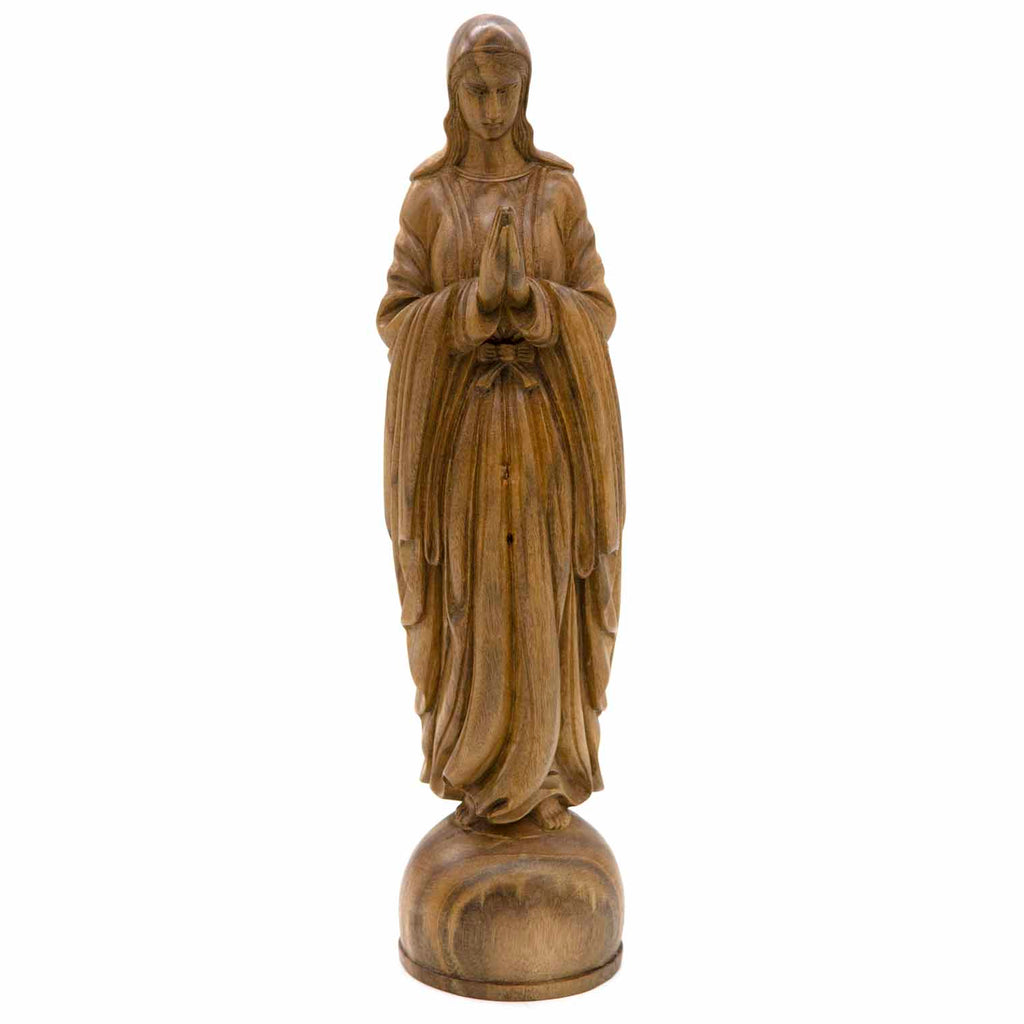 Hand Carved Virgin Mary Statue-Christianity-Siesta Crafts