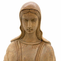Hand Carved Virgin Mary Statue - Open Hands-Christianity-Siesta Crafts