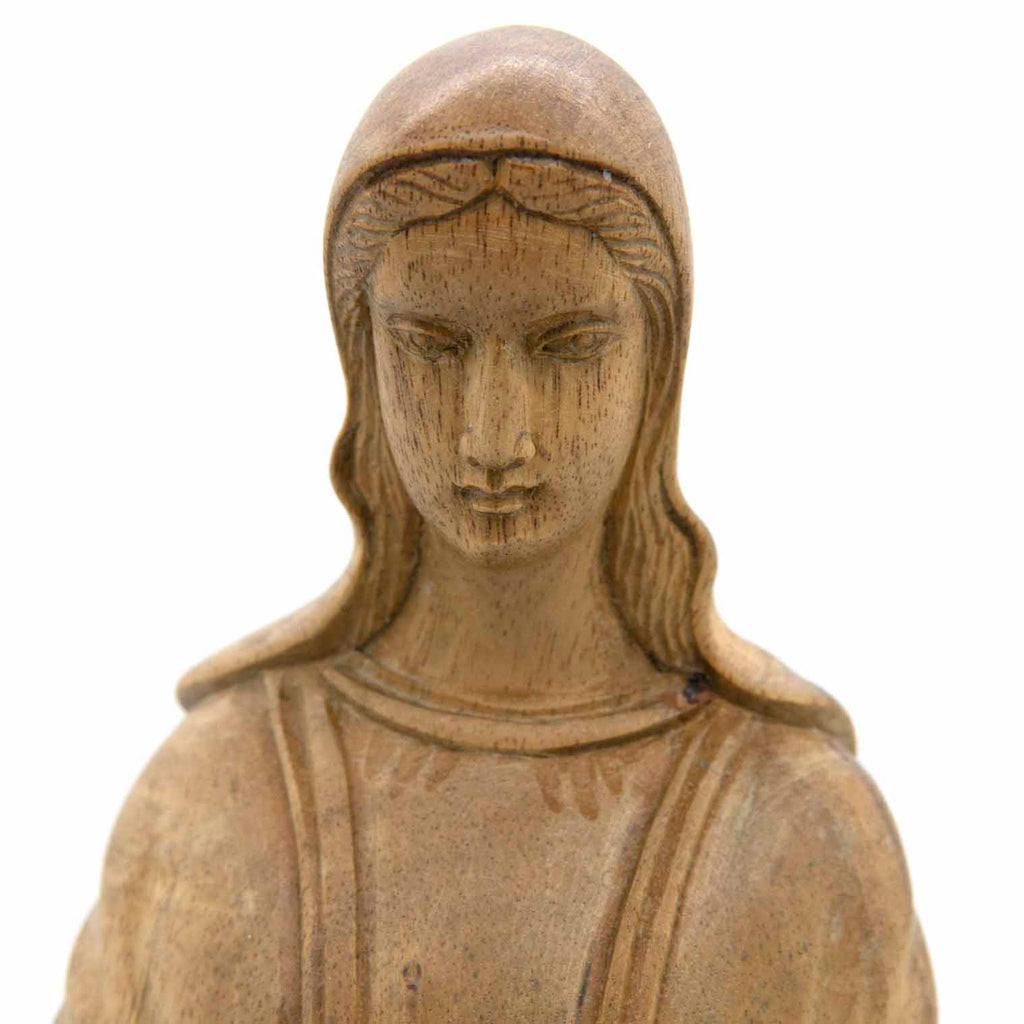 Hand Carved Virgin Mary Statue - Open Hands-Christianity-Siesta Crafts