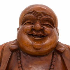 Laughing Buddha Woodcarving 40cm
