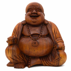 Laughing Buddha Woodcarving 40cm
