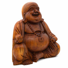 Laughing Buddha Woodcarving 40cm