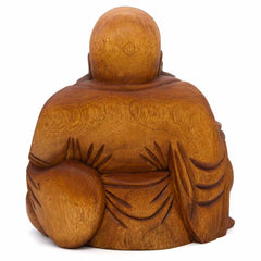 Laughing Buddha Woodcarving 40cm