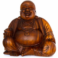 Laughing Buddha Woodcarving 50cm