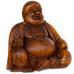 Laughing Buddha Woodcarving 50cm