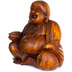 Laughing Buddha Woodcarving 50cm