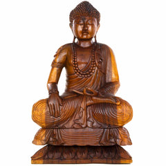 Carved Sitting Buddha 80cm