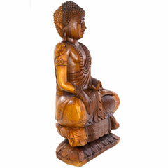Carved Sitting Buddha 80cm