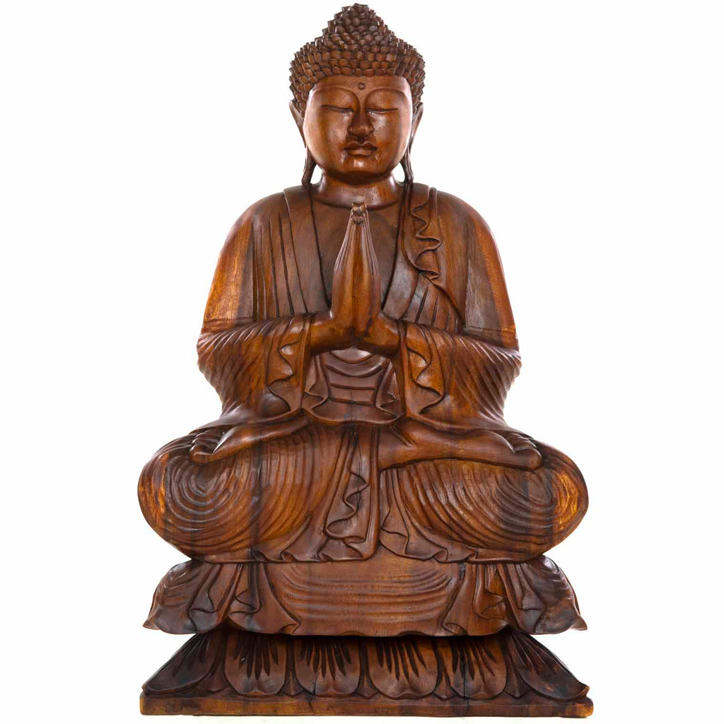 Carved Sitting Buddha 80cm