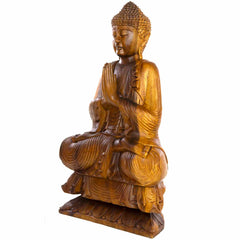 Carved Sitting Buddha 80cm