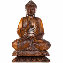 Carved Sitting Buddha 80cm