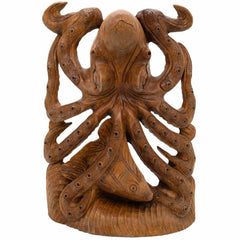 Carved Octopus-Ornaments & Figurines-Siesta Crafts