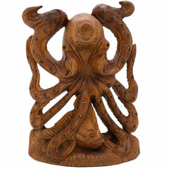 Carved Octopus-Ornaments & Figurines-Siesta Crafts