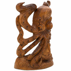 Carved Octopus-Ornaments & Figurines-Siesta Crafts