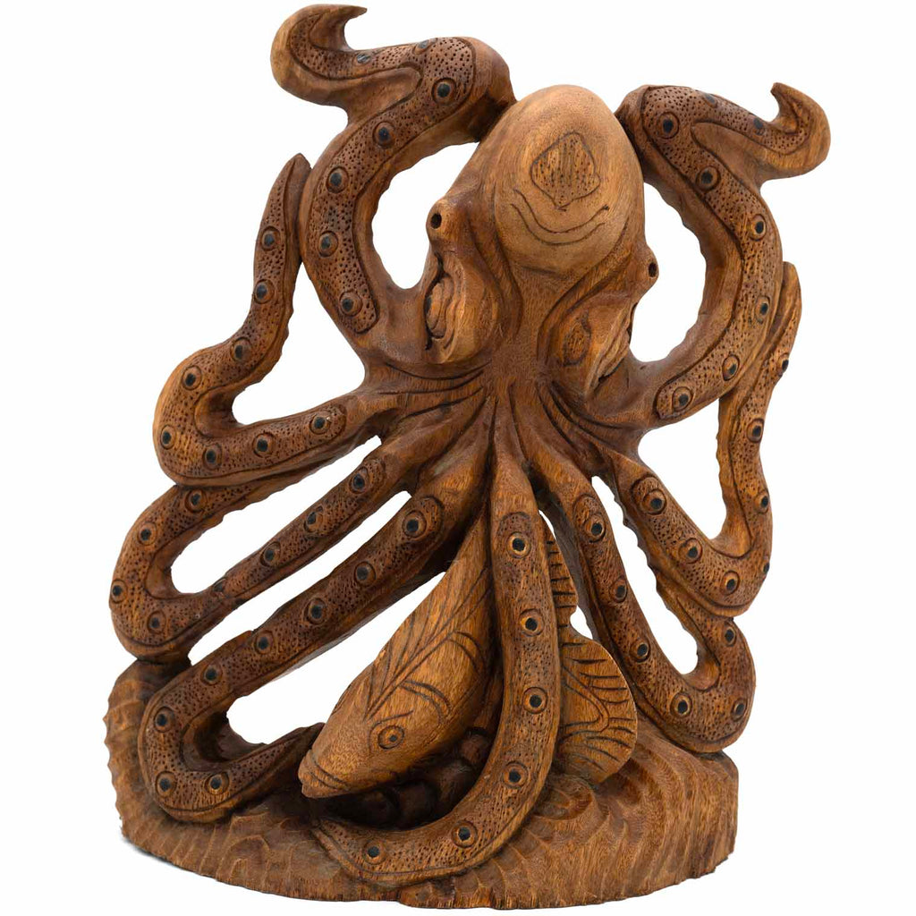 Carved Octopus-Ornaments & Figurines-Siesta Crafts