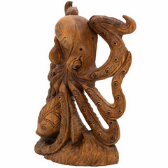 Carved Octopus-Ornaments & Figurines-Siesta Crafts