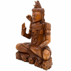 Shiva Carving 50cm-Ornaments & Figurines-Siesta Crafts