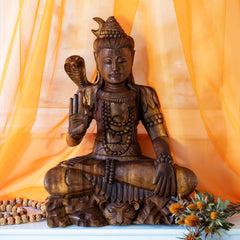 Shiva Carving 50cm-Ornaments & Figurines-Siesta Crafts