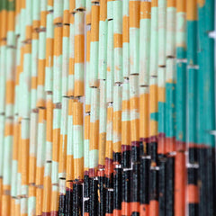 Bamboo Bead Curtain - Tiger