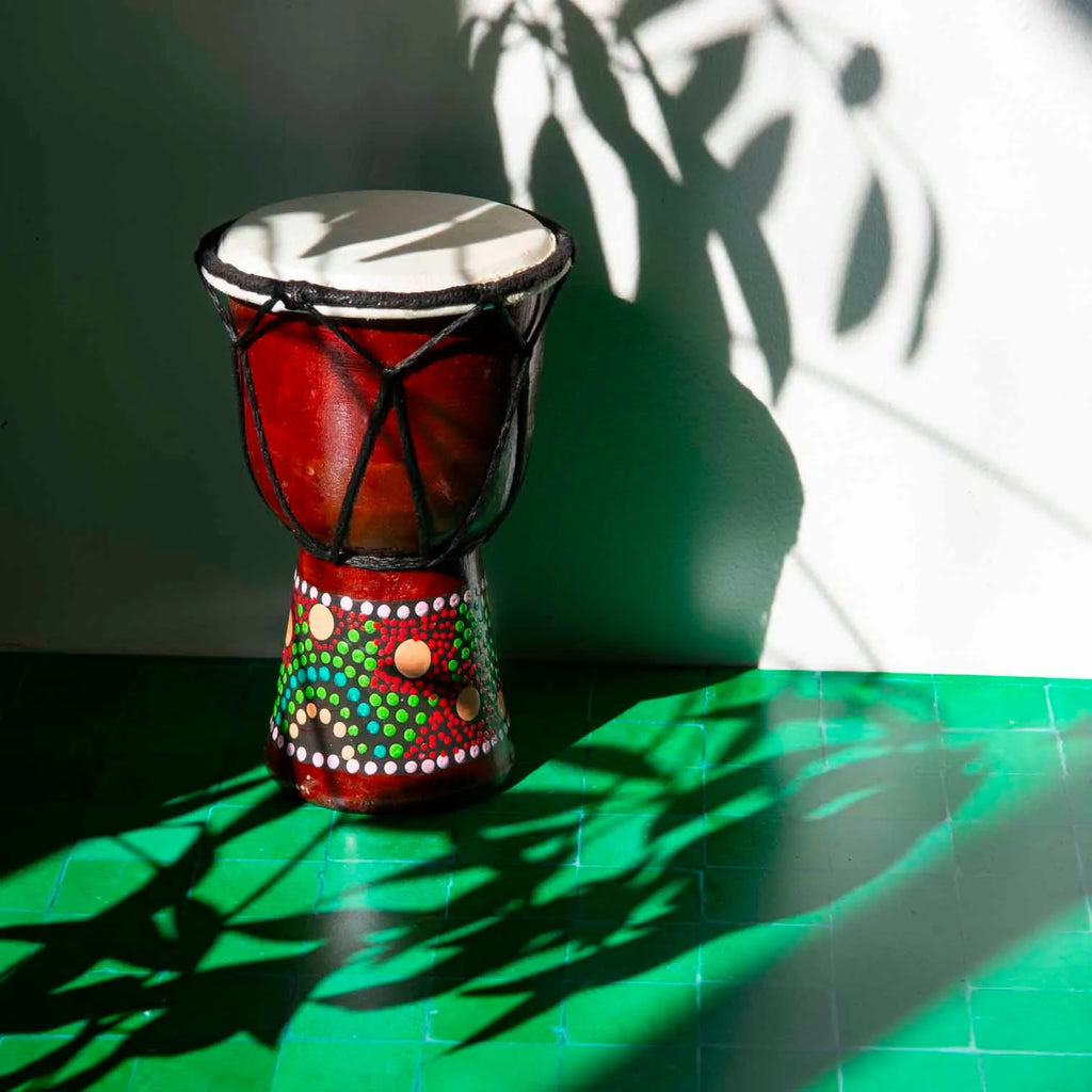 Mini Painted Djembe-Drums-Siesta Crafts