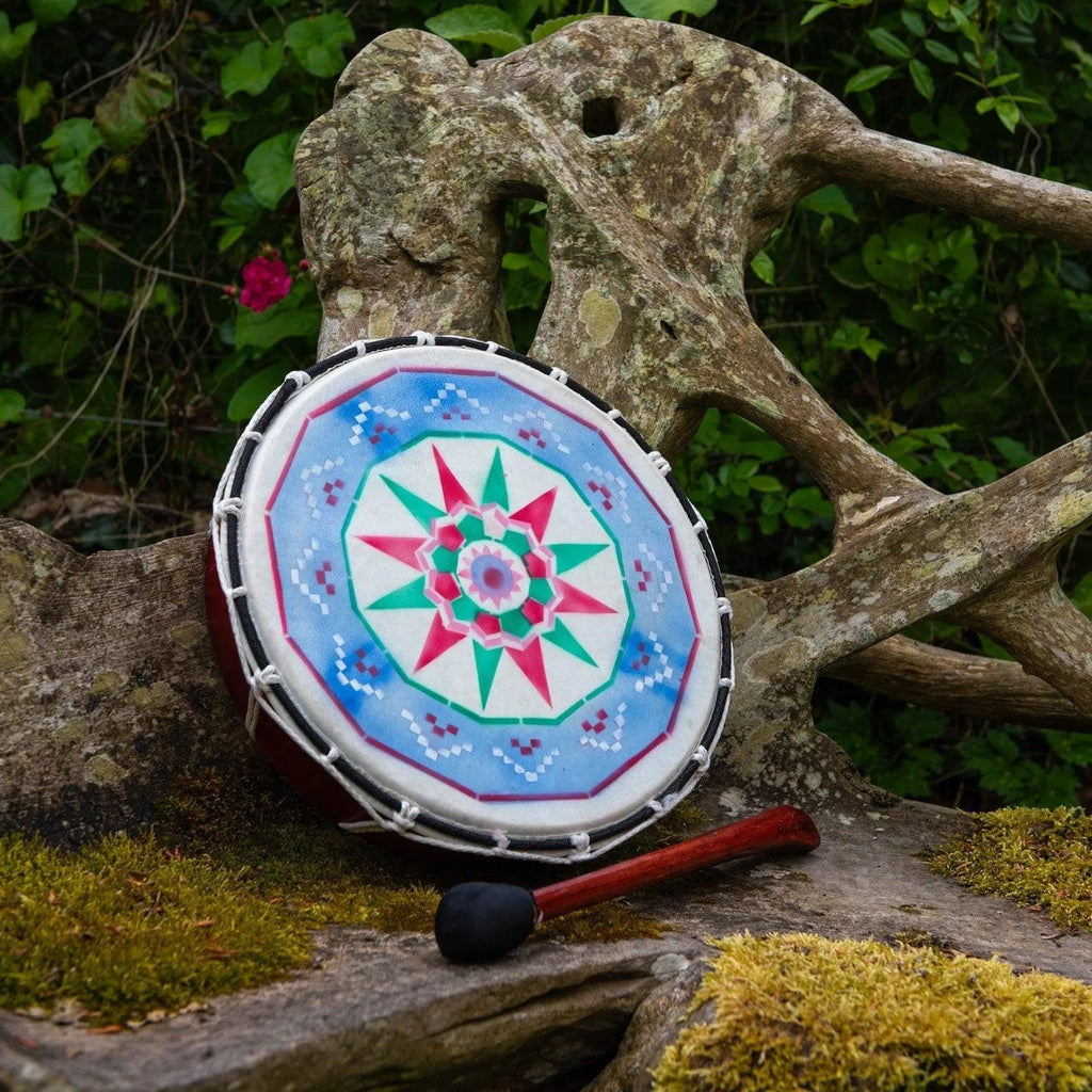 Medium Painted Shamanic Drum-Drums-Siesta Crafts