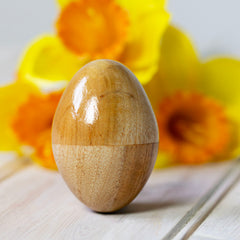 Wooden Egg Shaker-Shakers-Siesta Crafts