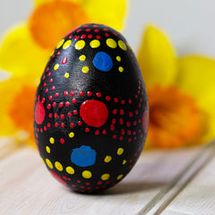 Painted Egg Shaker-Shakers-Siesta Crafts