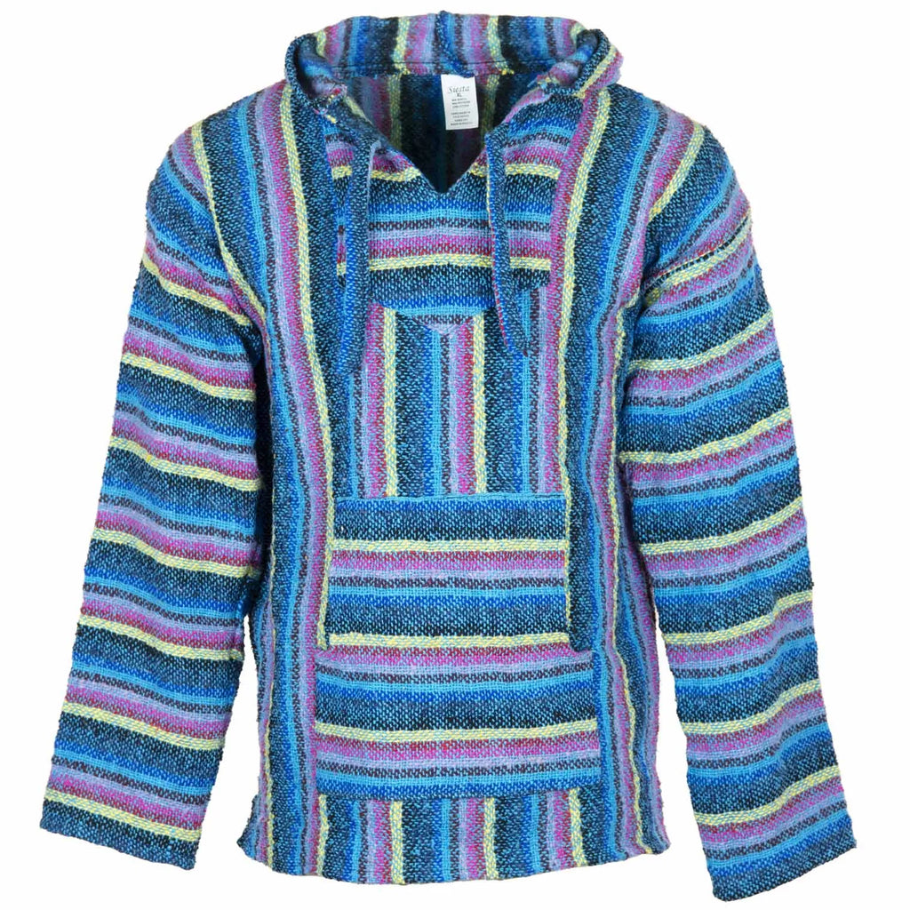 Baja Top - Blue Candy-Baja Hoodies-Siesta Crafts