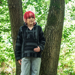 Baja Top - Dark Stripe-Baja Hoodies-Siesta Crafts
