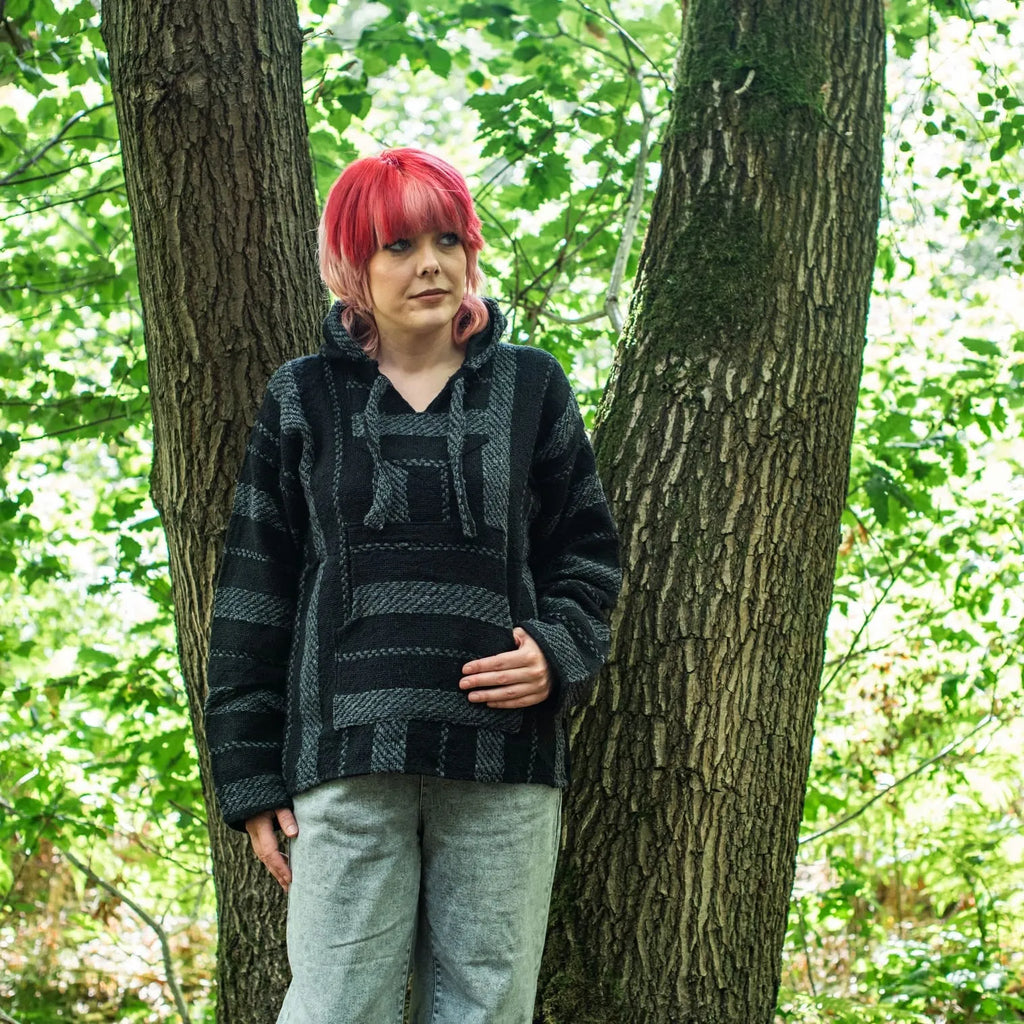 Baja Top - Dark Stripe-Baja Hoodies-Siesta Crafts