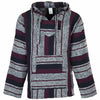 Baja Top - Maroon, Black and White-Baja Hoodies-Siesta Crafts
